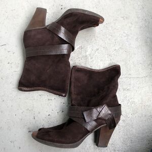 Nata Peep toe boots